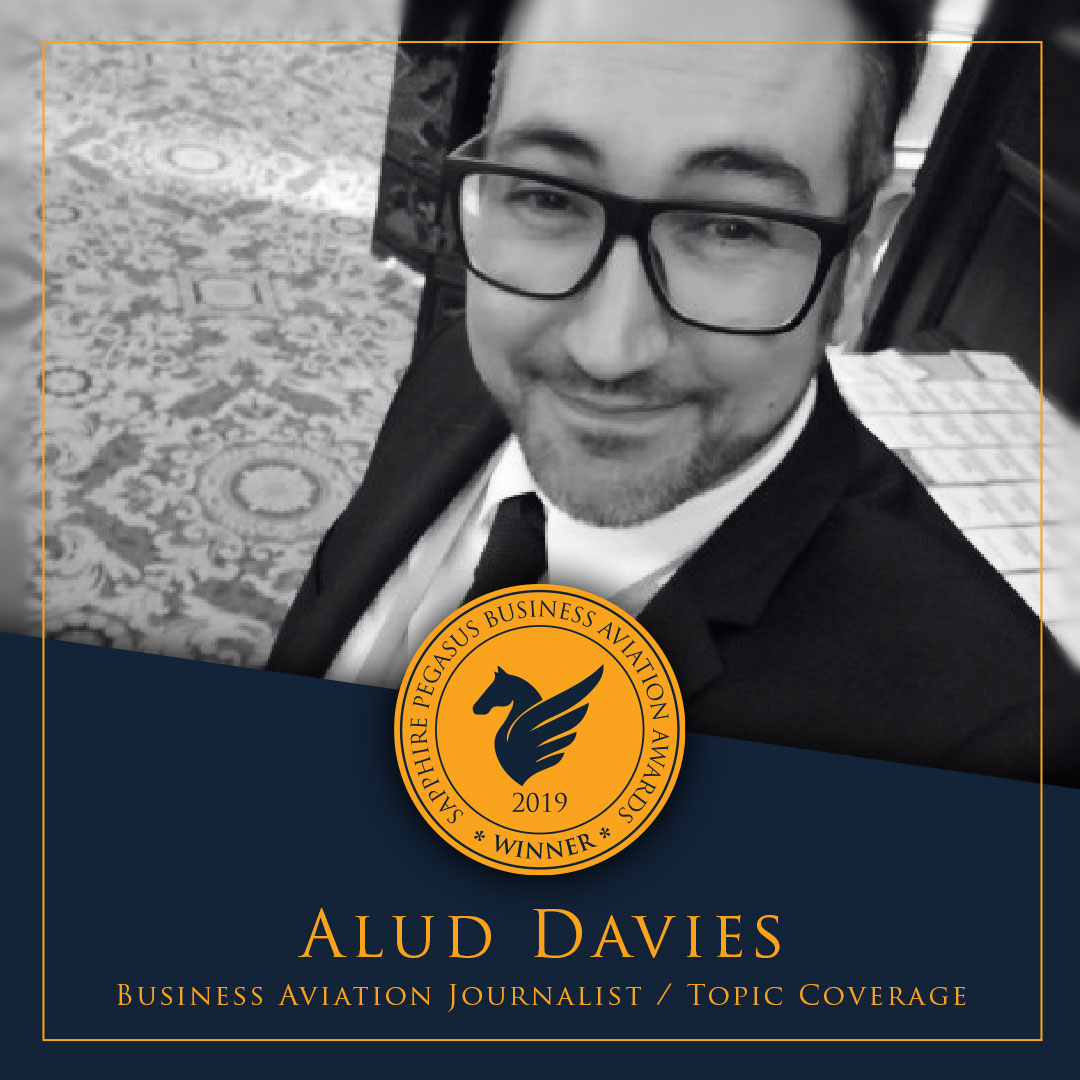SPBAA 2019 Winner – Business Aviation Journalist / Topic Coverage – Alud Davies SPBAA 2019 Winner – Business Aviation Journalist / Topic Coverage – Alud Davies